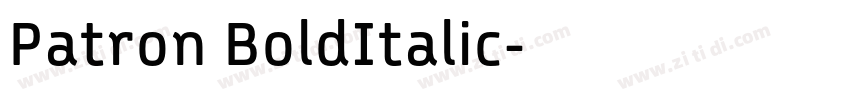 Patron BoldItalic字体转换